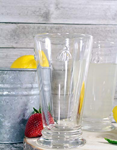 La Rochere Fine French Glassware Embossed With Napoleon Bee 15-Ounce Double Old Fashioned Glass, Set Of 6 #TOP3