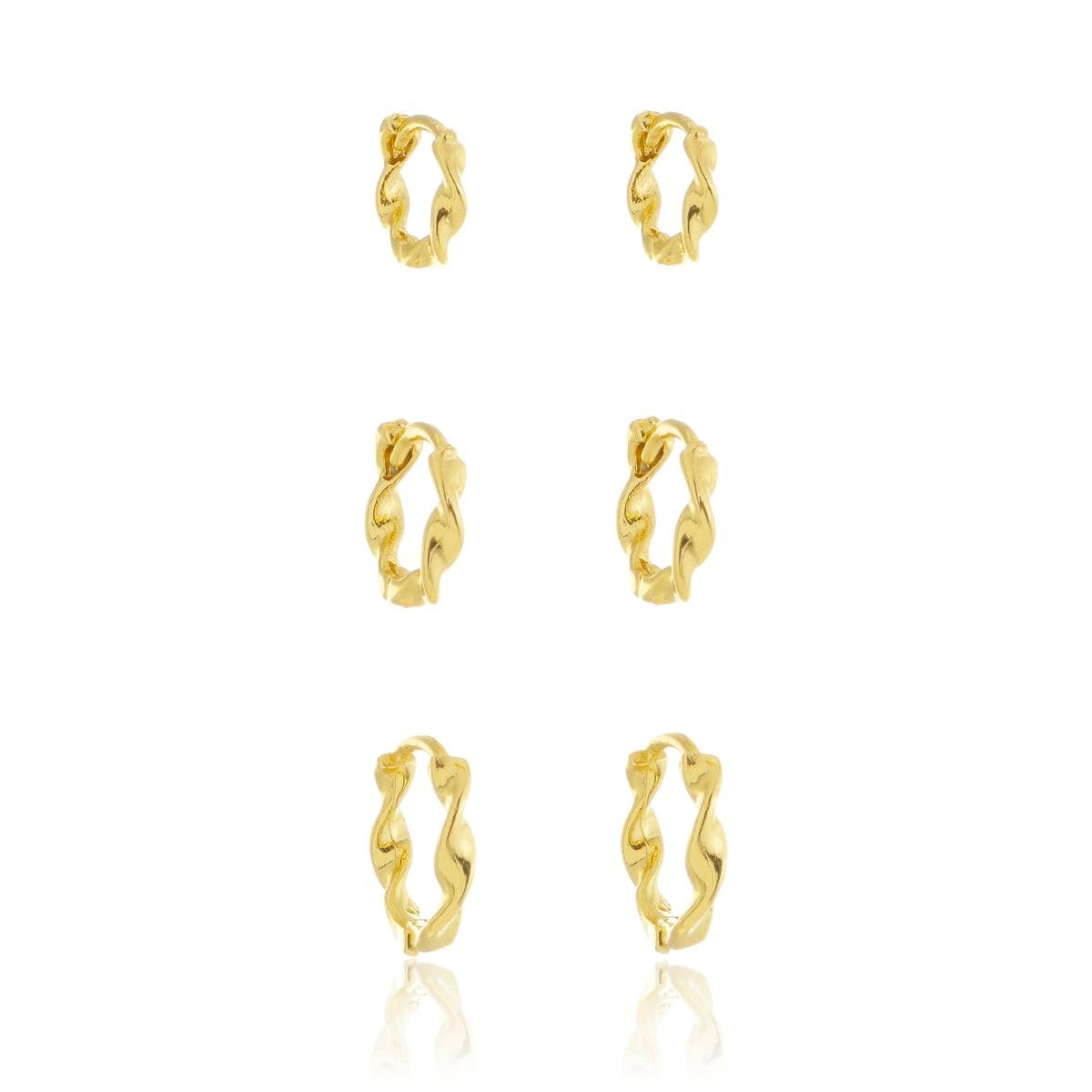 Trio de Brincos de Argolinha Folheado A Prata em promoção! Veja a oferta e mais achadinhos de Bijuterias 8 Hoje é o melhor dia para comprar Trio de Brincos de Argolinha Folheado A Prata com aquele preço maroto! Promoção! Aproveite a oferta! 8