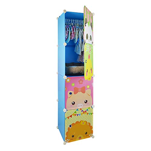 Preisvergleich Produktbild Haustier Kleiderschrank Kleiner Kleiderschrank des Haustierhundes Cat Kleiderschrank Möbel Haustierzubehör Bodenständig Kleiderablage (Color : Blue, Size : 37 * 37 * 145cm)