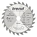 Price comparison product image Trend Wood Circular Saw Blade, 160mm Diameter, 20mm Bore, 24 Teeth, 2.4mm Kerf, +15° Hook, TCT, Medium Finish, CSB/16024