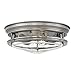 Hinkley Hadley Collection 12" Interior Ceiling Flush Mount, Antique Nickel w/Clear Glass
