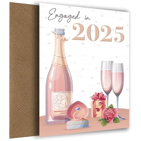 Rose Pink Engagement Card for 2025 Cover