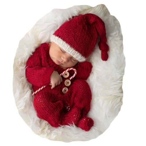 Zeroest Newborn Photo Prop Baby Santa Claus Set...