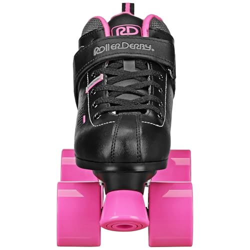 Roller Derby Str Seven Women\'s Roller Skate, Black/Pink, 9