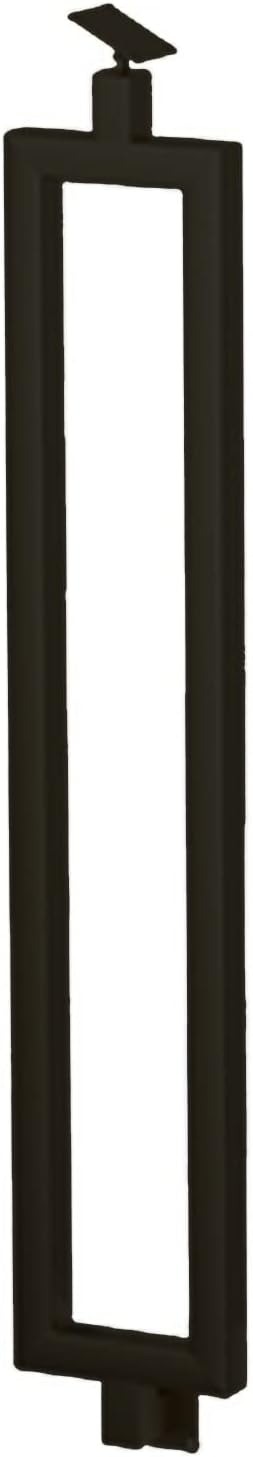 Gold Metal Balusters for Stairs with Single Rectangle Hollow Handrail Side Mounted Spindle Post for Interior and Exterior Staircases Adjustable Bracket Included 100cm/39.3inch High