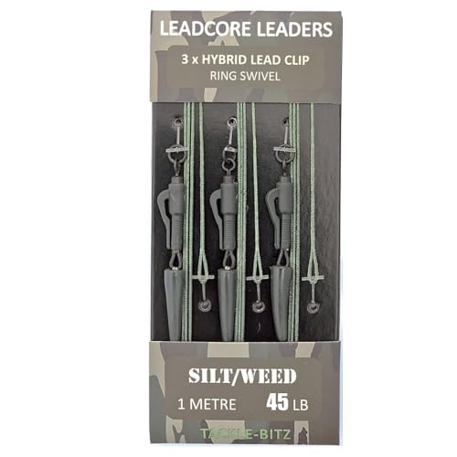 TJR Tackle Carp Leadcore Leaders Clip per piombo ibridi QC o anello girevole pronto per l'attacco (anello girevole)