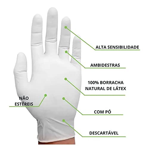 Luva De Látex Descarpack Tam Pp C/ 100 Unidades