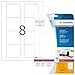 Produktbild HERMA 4355 Disketten Etiketten 3,5 Zoll, 25 Blatt, 70 x 67,7 mm, 8 pro A4 Bogen, 200 Stück, selbstklebend, bedruckbar, matt, blanko Papier ZIP-Disk Klebeetiketten Aufkleber, weiß