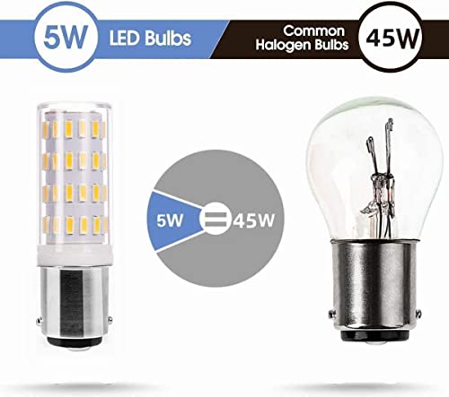 image for PYRJIN Ba15d 1142 12V-24V Low Voltage 1004 1076 Led Light Bulb Warm Wh