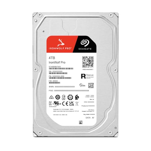 Image of Seagate IronWolf Pro 4TB 3.5-inch NAS Hard Disk Drive (ST4000NE0025)