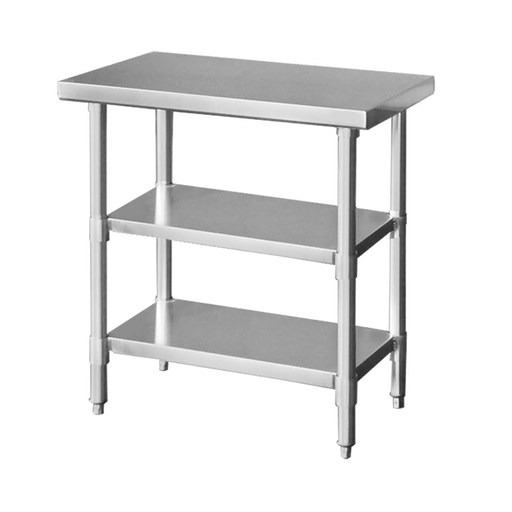 業務用　作業台　700×450×800　足元3方枠 Amazon.co.jp: ステンレス 作業台 3段 業務用 調理台 厨房 700×450×850