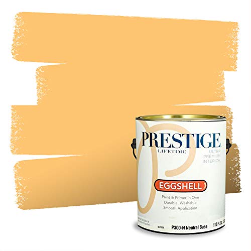 PRESTIGE Paints Interior Paint and Primer In One, 1-Gallon, Eggshell, Comparable Match of Valspar* Peach Tea*