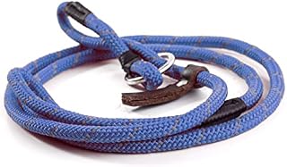 Gee Tac Figure of Eight Soft Hi Viz Dog Lead - BLUE