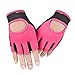 Clobeau Biking Gloves Kids Boys Girls Cycling Exercise Half Finger Fingerless Gloves Child Motor Bike Riding Anti-Slip Weight Lifting Bikes Workout Climbing Bicycle Glove Gym Skate Glove