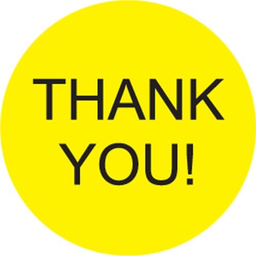 Thank You Labels. 5,000 Labels. PromoTouch Compatible