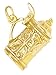 My Gold Kev V0006680 Pendentif chope à bière (sans chaîne) en or jaune 33 (8 carats) massif moulé env. 11,4 g Pendentif lourd 20 mm x 15 mm, Or jaune, Non applicable