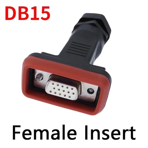 Cable conector DB9 y hembra DB15 con carcasa impermeable IP67 para soldar 2