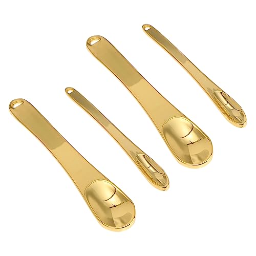 Beavorty 4pezzi Cucchiaio per Massaggio Occhi Strumenti per Cosmetici Cucchiaio per Crema Occhi Stick per Crema Viso Cucchiai per Maschere Viso