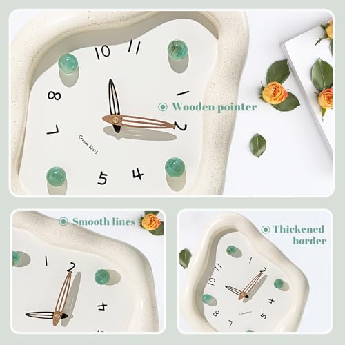 JUSTUP 12 Inch Modern Wall Clock, Creative Rhombus Battery Powered Clock - Image 4
