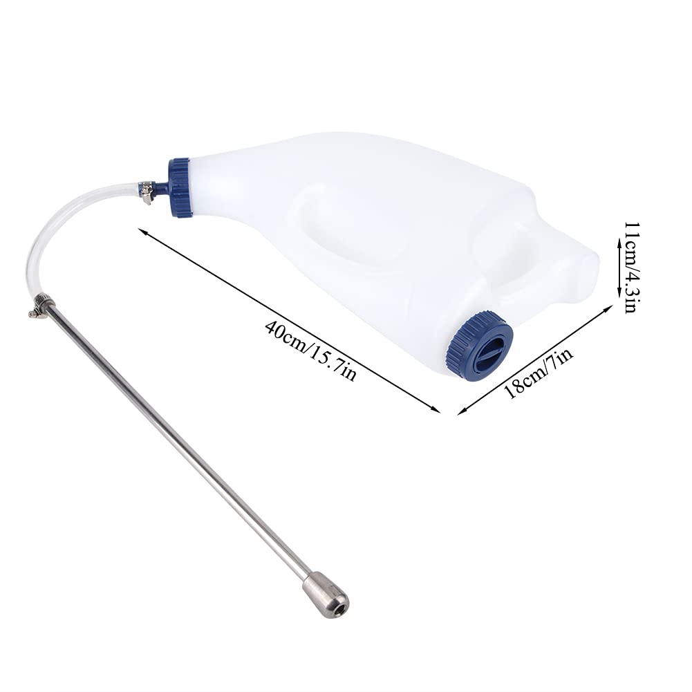 Carnaval Commerçant Bouteille d'eau de Veau, Bouteille de Lait de médecine d'eau d'alimentation Accessoire Bouteille de médecine de Veau, avec la Ferme d'animaux de Grande Bouche(4L)
