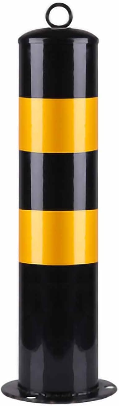 JYBNBBE Driveway Barrier Traffic Barricade Steel Security Post Bollard with Reflective Tape, Parking Barrier, Dia 11cm Traffic Cones for Industrial Commercial Private Use,Dia11cm/4.3in-50cm/20in