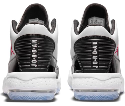 Jordan Max Aura 2 Big Kid Shoes, White/Gym Red-Black, CN8094-102, Size 4.5y US