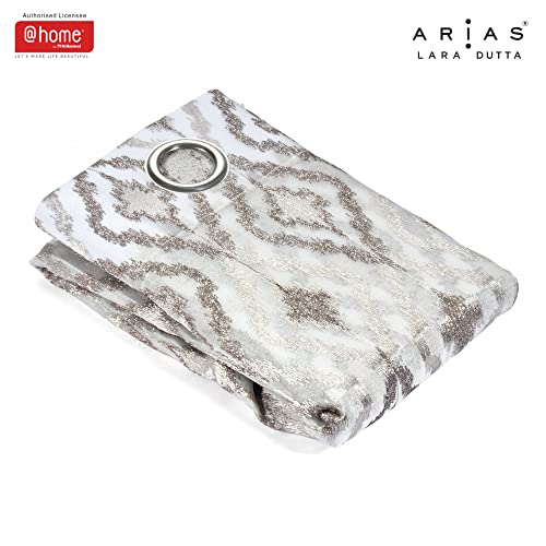 Image of @home by Nilkamal Arias Luxuria Sheers Window Curtain Set of 2 Grey