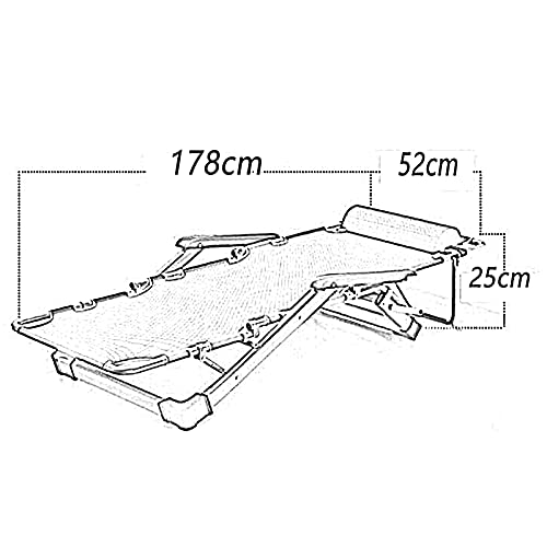 Chaise longue pliante extérieure avec dossier réglable et coussin - 4