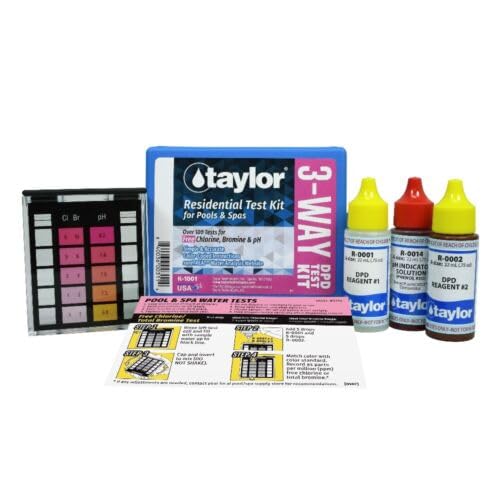 Replacement for fits Taylor K-1001 Basic DPD Chlorine/Bromine/pH Pool and Spa Test Kit w/Reagents