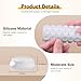 QUEENTI Silicone 160 Pcs Cabinet Door Bumpers Round, 1/2