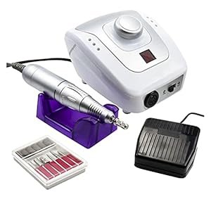 Kit de cuidado de uñas- Máquina eléctrica de taladro de uñas 3 2W 35000RPM Para manicura taladros de máquinas, equipos…