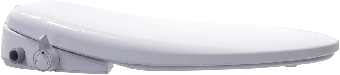 Gele WB002 Elongated Smart Toilet Bidet Seat, Non-electric, Slow Close Seat & Lid, Dual Nozzle, Easy Installation & Clean, Adjustable Spray Pressure, fit most toilets, Kohler, Toto, American Standard