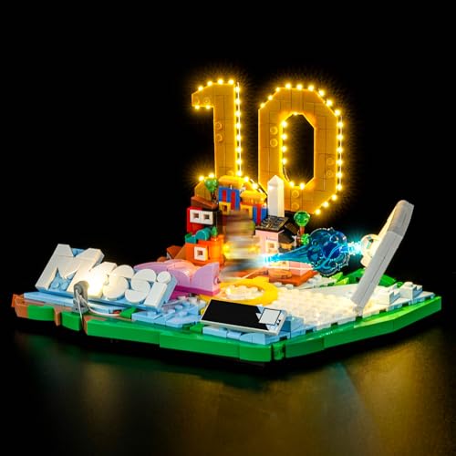 LocoLee Light kit Compatible with Lego 43011 Lionel Messi -Soccer Highlights (Not Actual Model Only Lights) LED Lighting Accessories for Lego Editions Display Collectors