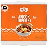 Samjin Amook Tteokbokki Fish Cake & Rice Cakes Portable Meal Kit (Original Flavor, 9.8 oz, Pack of 1) - Travel Kit for backpacking, camping, fishing. Container for boiling soup included, High Protein Spicy Korean Food, Easiest Mukbang Topokki Recipe