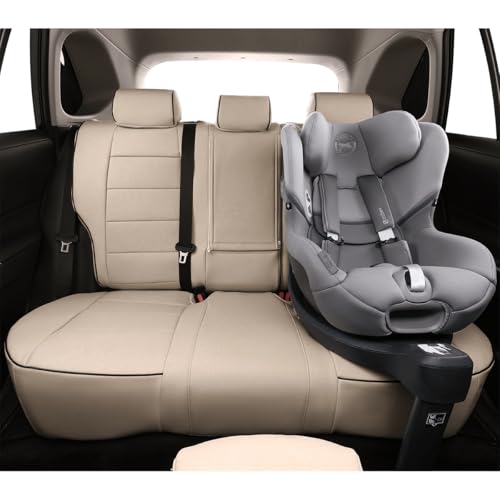 Image of EKR Rav4 Seat Covers Custom Fit for Toyota Rav4 LE(NOT for Hybrid) 2013 2014 2015 2016 2017 2018,Leather Car Seat Cover for Trucks SUV Full Set,Faux Leather(Beige)