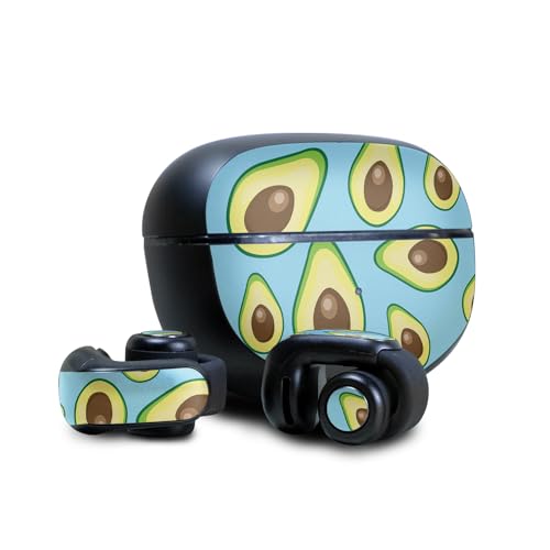 Image of Skin Compatible with Bose Ultra Open Earbuds - Blue Avocados - Premium 3M Vinyl Protective Wrap Decal Cover - Easy to Apply | Crafted in The USA by MightySkins