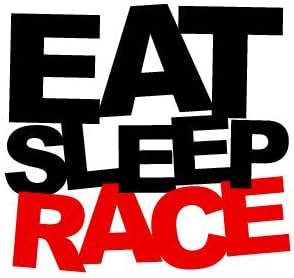 EAT SLEEP RACE Logo Vinyl Decal