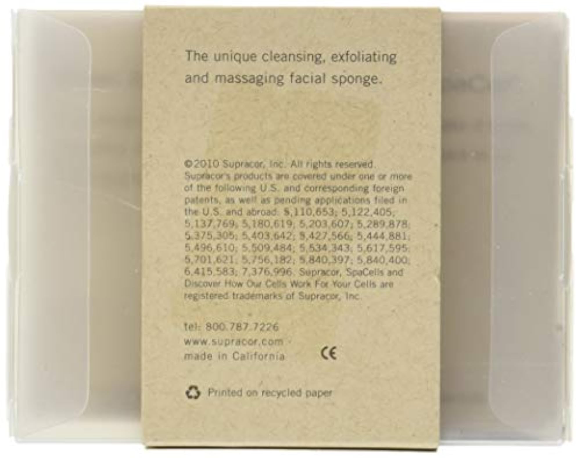 Spa Cells Facial Sponge, Black