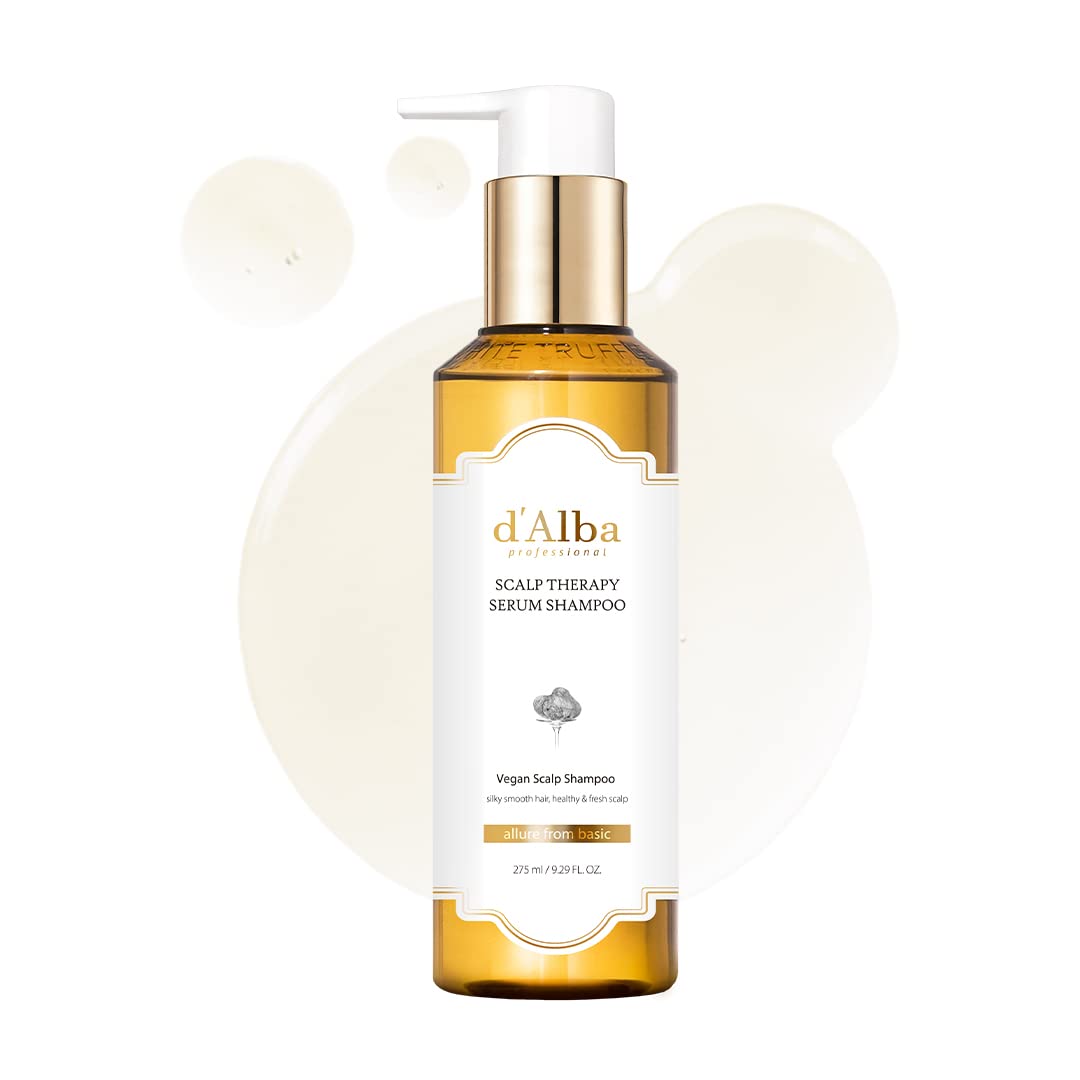 d’alba Piedmont Professional Repairing Scalp Therapy Serum Shampoo 275ml, Mild and Vegan Formula, Gentle Hair and Scap Treatment