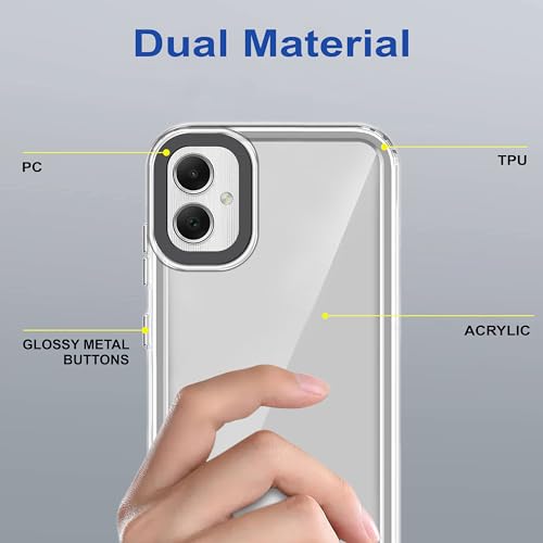 Image of Zapcase Back Case Cover for Samsung Galaxy M05 | Compatible for Samsung Galaxy M05 Back Cover | Case Cover with Camera Protection | (TPU + PC | Transparent)