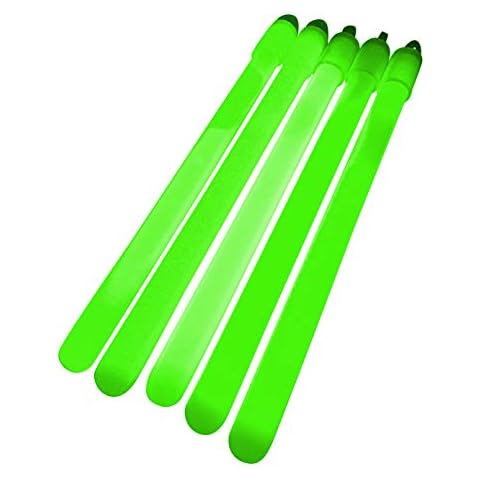 Glowtopia 6 inch Glow Sticks / Glow Batons (1cm thick) - Premium Glowsticks (Green, 25 Pack) Cover