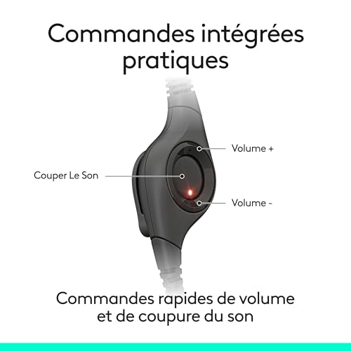 Logitech H390 Casque Filaire pour PC/Ordinateur Portable, Casque stéréo avec Microphone Anti-Parasite, stéréo, Commandes intégrées, certifié Works with Chromebook - Noir