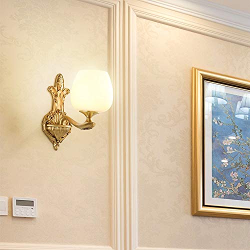 Lumière de mur anti éblouissement applique durable E27 cuivre or - 4