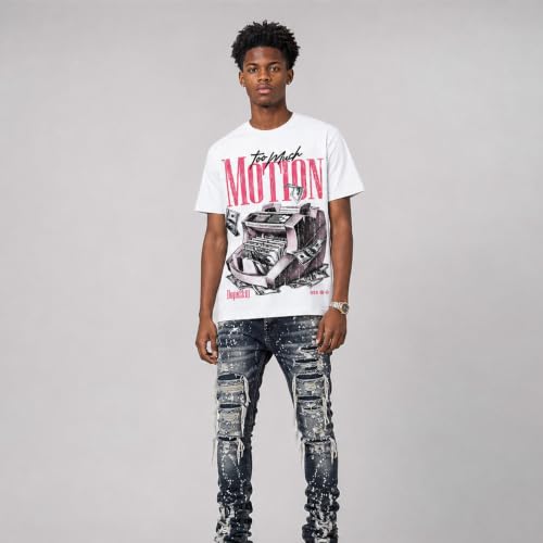 Image of DopeSkill Graphic Tee Streetwear Hip Hop Hypebeast Unisex T-Shirt Sneaker Colour Matching Shirts Rapper Mouth
