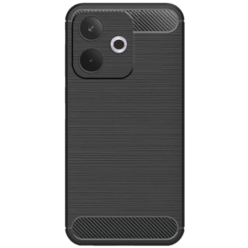 Image of Amazon Brand - Solimo Oppo A5 Pro 5G Back Cover | Back Case for Oppo A5 Pro 5G | Carbon Fibre Rugged Armour (Black)
