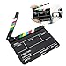 Film Action Clapperboard, Clear Sound Acrylic Director Clapperboard for Camera Photography for Video Production