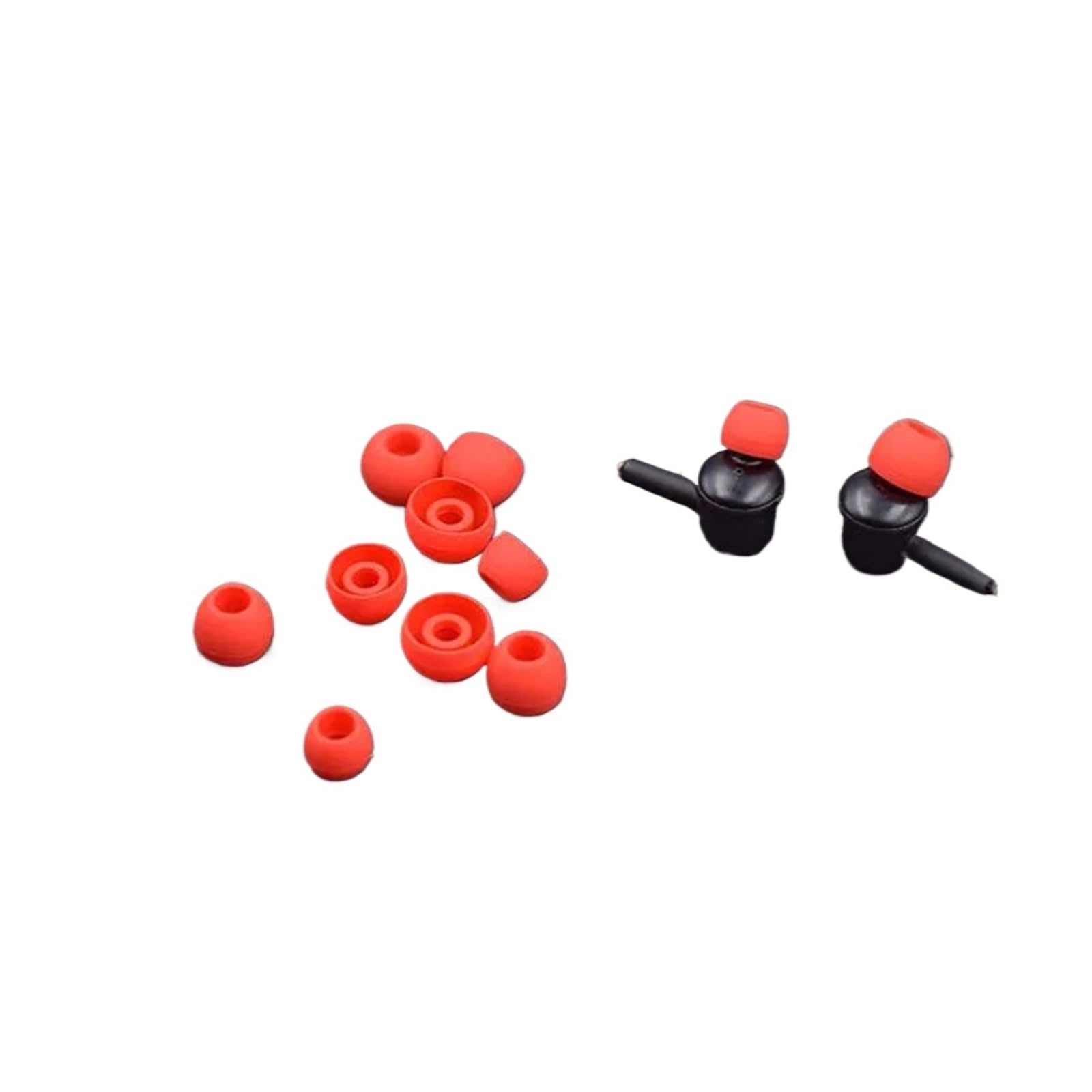 500 gommini in silicone per auricolari, morbidi cuscinetti per cuffie, accessori di ricambio (bianco, L)