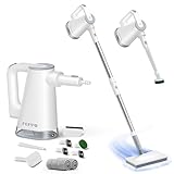 FEPPO Steam Mop & Detachable Handheld Steam Cleaner for Home and Floor Cleaning, 15s Heat-Up, 230°F Floor Steamer for Deep Cleaning with Multi-purpose Attachments Hardwood Floors, Tile,Grout,Furniture