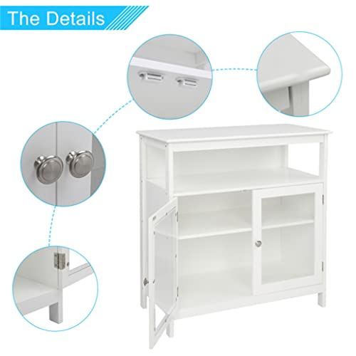 Tkfdc Cabinet Transparent Double-Door Double-Inner Compartment Mdf Nc Spray Paint Side Panel #TOP6