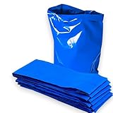 Rubble Sacks - 10 bolsas de basura resistentes, extragrandes y extragruesas, color azul, 110 cm x 65 cm, 32 L, bolsas de basura fuertes para constructores para jardín, bricolaje, hardcore, bolsas de